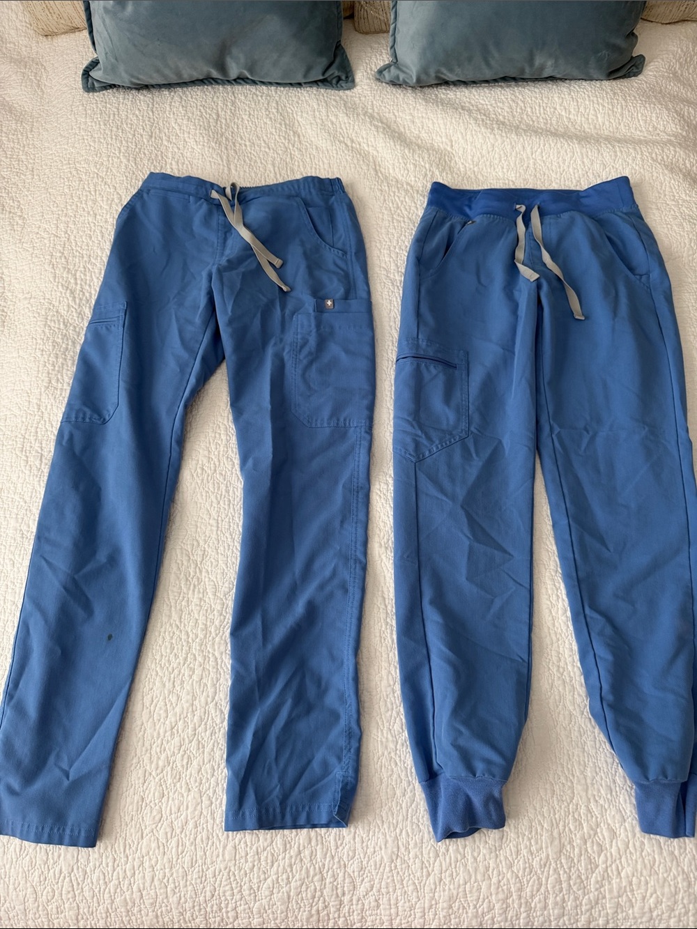 Figs ceil blue Scrub 2 Pants